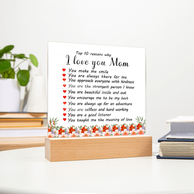 Load image into Gallery viewer, Mother&amp;#39;s Day Gifts from Daughter and Son, Top 10 Reasons Why I Love You Mom
