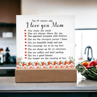 Load image into Gallery viewer, Mother&amp;#39;s Day Gifts from Daughter and Son, Top 10 Reasons Why I Love You Mom
