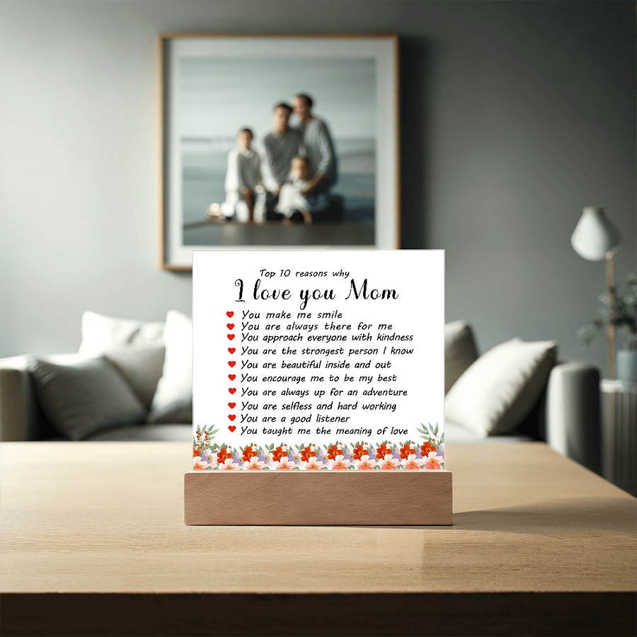 Mother's Day Gifts from Daughter and Son, Top 10 Reasons Why I Love You Mom
