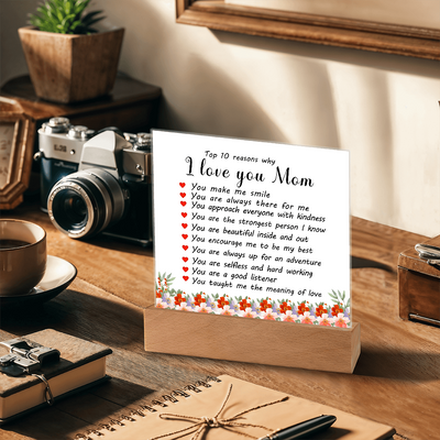 Load image into Gallery viewer, Mother&amp;#39;s Day Gifts from Daughter and Son, Top 10 Reasons Why I Love You Mom
