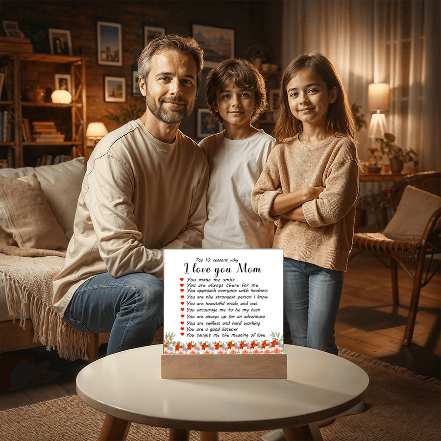 Mother's Day Gifts from Daughter and Son, Top 10 Reasons Why I Love You Mom