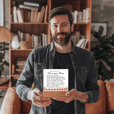 Load image into Gallery viewer, Mother&amp;#39;s Day Gifts from Daughter and Son, Top 10 Reasons Why I Love You Mom
