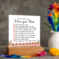 Load image into Gallery viewer, Mother&#39;s Day Gifts from Daughter and Son, Top 10 Reasons Why I Love You Mom
