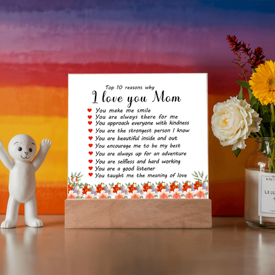 Load image into Gallery viewer, Mother&amp;#39;s Day Gifts from Daughter and Son, Top 10 Reasons Why I Love You Mom
