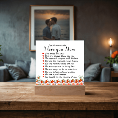 Load image into Gallery viewer, Mother&amp;#39;s Day Gifts from Daughter and Son, Top 10 Reasons Why I Love You Mom

