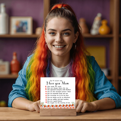 Load image into Gallery viewer, Mother&amp;#39;s Day Gifts from Daughter and Son, Top 10 Reasons Why I Love You Mom
