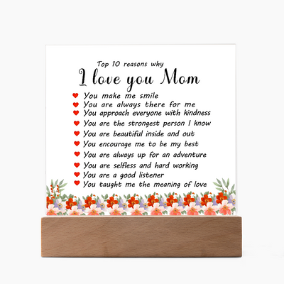 Load image into Gallery viewer, Mother&amp;#39;s Day Gifts from Daughter and Son, Top 10 Reasons Why I Love You Mom

