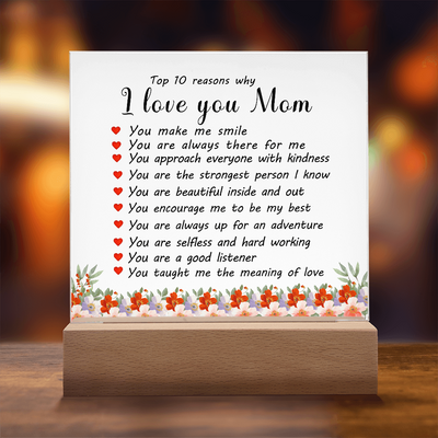 Load image into Gallery viewer, Mother&amp;#39;s Day Gifts from Daughter and Son, Top 10 Reasons Why I Love You Mom
