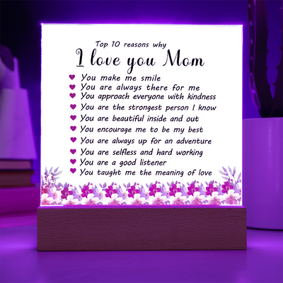 Load image into Gallery viewer, Mother&amp;#39;s Day Gifts from Daughter and Son, Top 10 Reasons Why I Love You Mom
