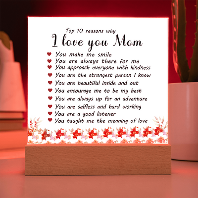 Load image into Gallery viewer, Mother&amp;#39;s Day Gifts from Daughter and Son, Top 10 Reasons Why I Love You Mom
