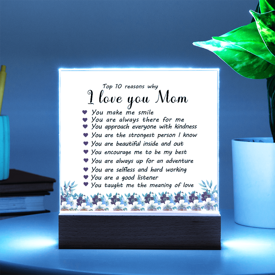 Mother's Day Gifts from Daughter and Son, Top 10 Reasons Why I Love You Mom