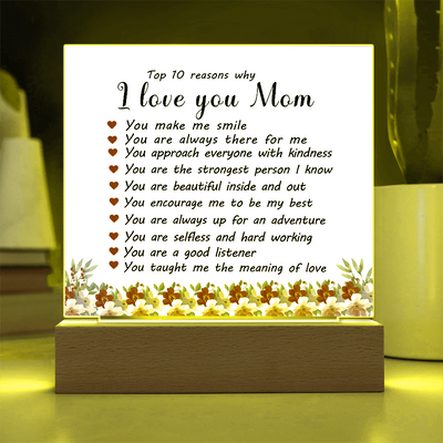 Load image into Gallery viewer, Mother&amp;#39;s Day Gifts from Daughter and Son, Top 10 Reasons Why I Love You Mom
