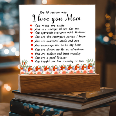 Load image into Gallery viewer, Mother&amp;#39;s Day Gifts from Daughter and Son, Top 10 Reasons Why I Love You Mom
