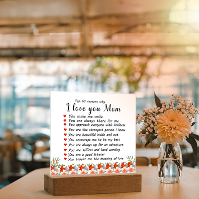 Load image into Gallery viewer, Mother&amp;#39;s Day Gifts from Daughter and Son, Top 10 Reasons Why I Love You Mom
