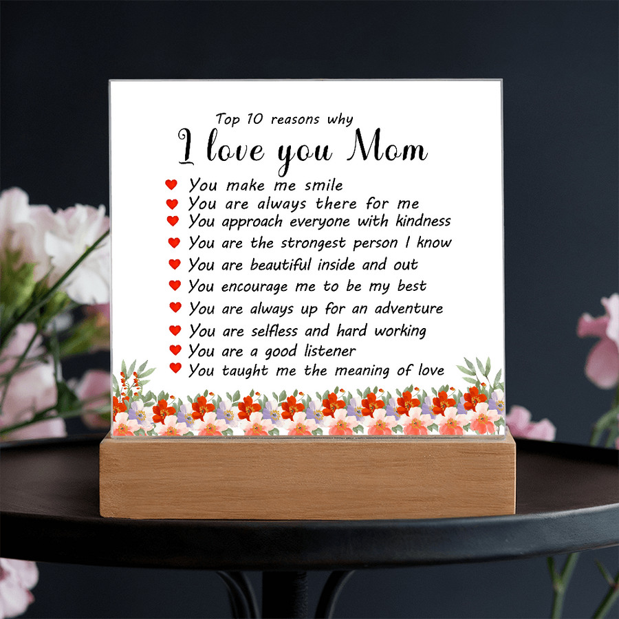 Mother's Day Gifts from Daughter and Son, Top 10 Reasons Why I Love You Mom