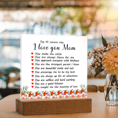 Load image into Gallery viewer, Mother&amp;#39;s Day Gifts from Daughter and Son, Top 10 Reasons Why I Love You Mom
