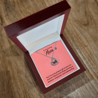 Load image into Gallery viewer, To Our Loving Mom Baby Feet Heart Necklace – Gift for Mother&#39;s Day, Birthday, or New Mom
