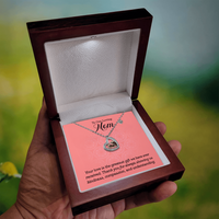 Load image into Gallery viewer, To Our Loving Mom Baby Feet Heart Necklace – Gift for Mother&#39;s Day, Birthday, or New Mom
