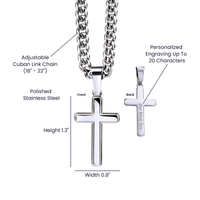 Load image into Gallery viewer, To My Son Cuban Chain Necklace From Mom, Son Necklace From Dad, Mother And Sons Necklaces
