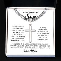 Load image into Gallery viewer, To My Son Cuban Chain Necklace From Mom, Son Necklace From Dad, Mother And Sons Necklaces
