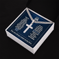 To My Son - The Courage to Begin Again - Cross Necklace