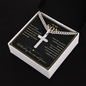 To My Son Believe in Yourself Personalized Cross Necklace Gift