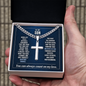 To My Son - The Courage to Begin Again - Cross Necklace