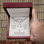 To My Grandson Cuban Link Cross Necklace from Grandparents | Forever Proud