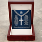 To My Son - The Courage to Begin Again - Cross Necklace