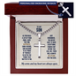 To My Son - My Heart Is Always Open - Cross Necklace